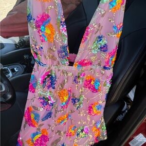 Luxedo Pink Sequin Dress